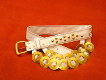 Folk Cracovian belt for children with 2 strings of bells